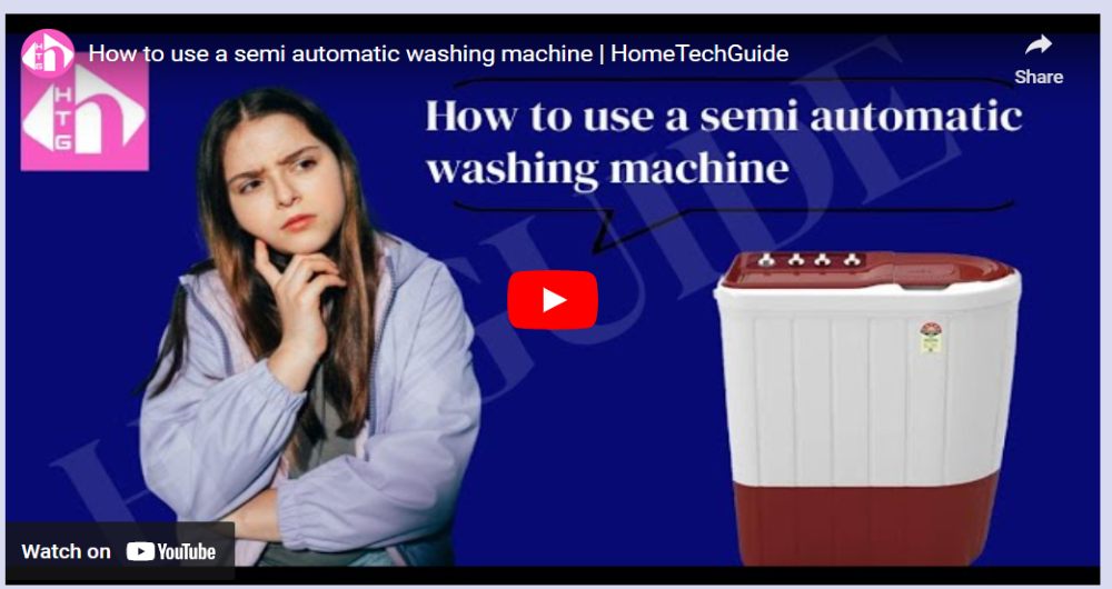 How to use a semi automatic washing machine-Video- explanation