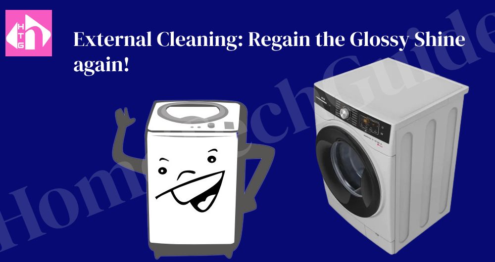 external cleaning of washing machines