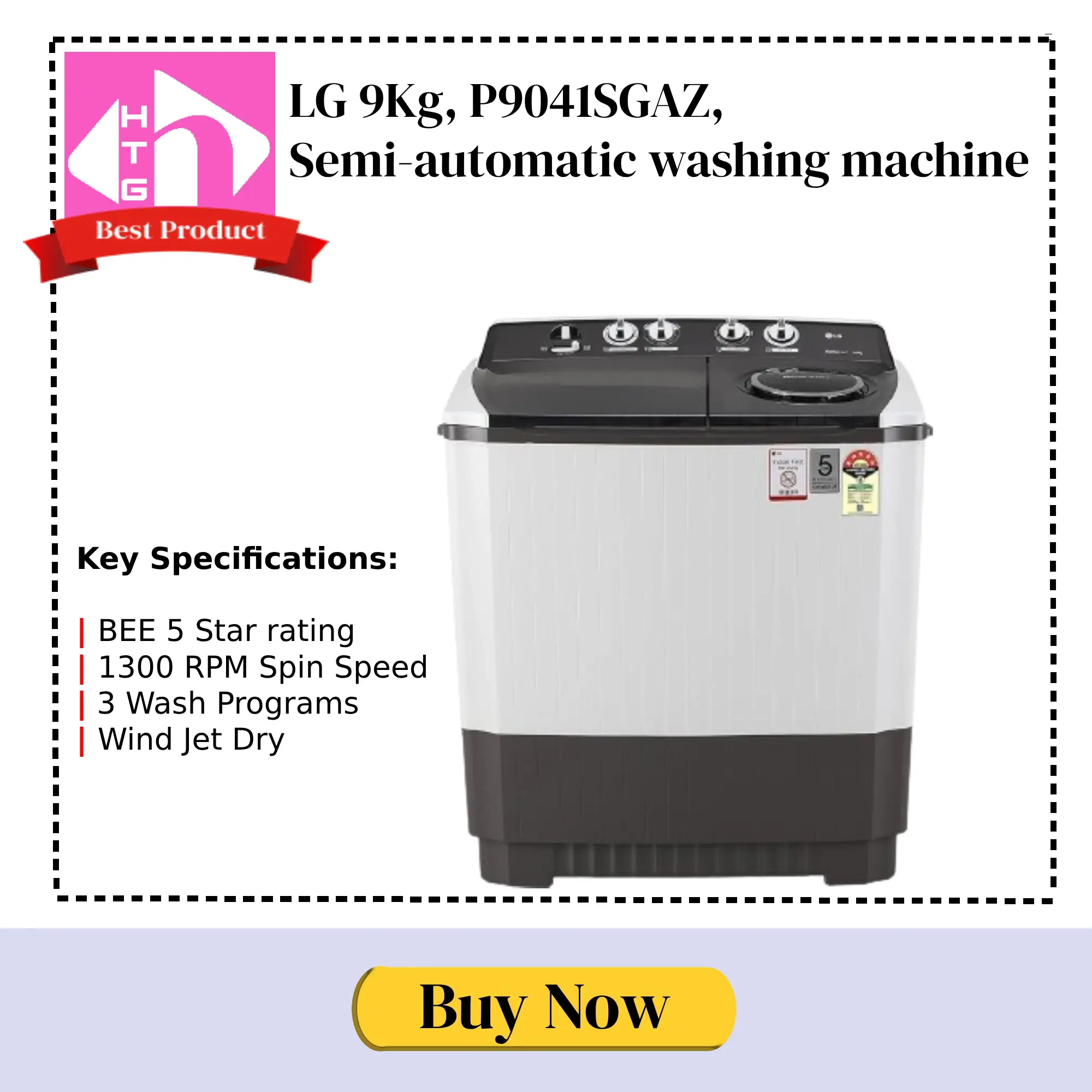 Best-semi-automatic-washing-machine-LG-9-Kg-under-20000